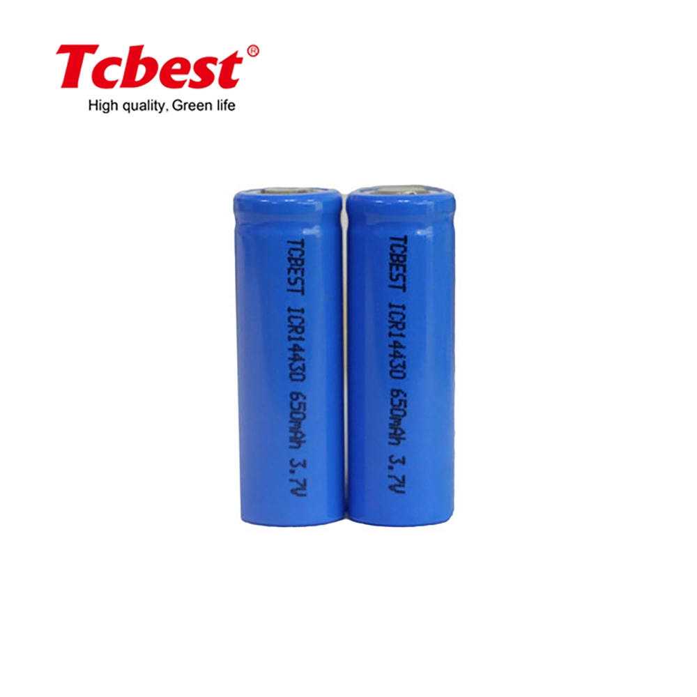 Manufacturer/Factory High Rate Discharge 5c 3.7V Li Ion Battery Icr14330 650mAh 14330 Batteries Wholesale