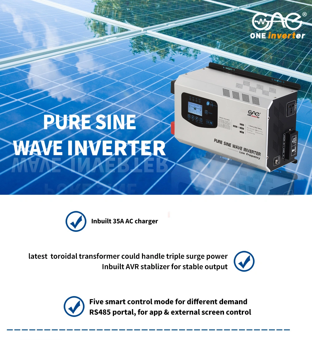 off Grid Pure Sine Wave 5000W Solar Power Inverter with WiFi and Apps