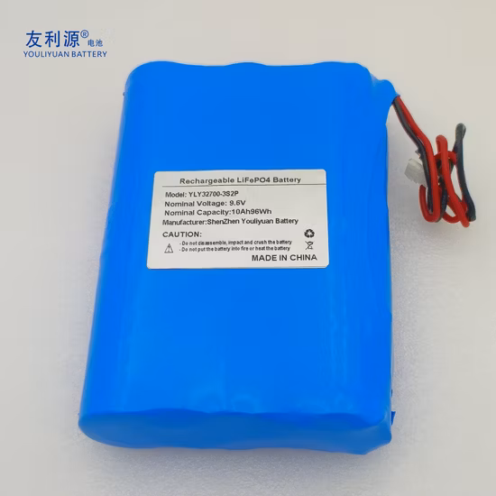 Grade a 32700 Cell 3s2p 9.6V 10ah Lithium Iron Phosphate Battery