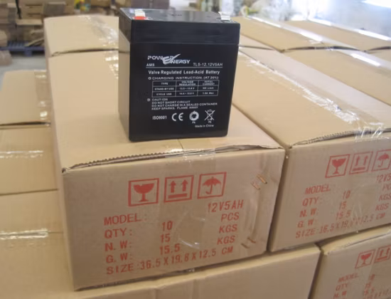 12V 5ah VRLA Battery Sealed Lead Acid Battery Maintenance Free Battery Solar Battery Backup Battery Security System Battery Alarm System Battery UPS Battery